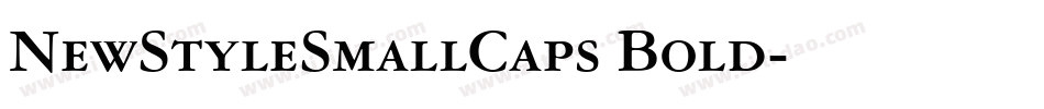 NewStyleSmallCaps Bold字体转换